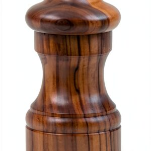 Olive Wood Salt Mill Bisetti 4 Inch Adjustable Grinder-0