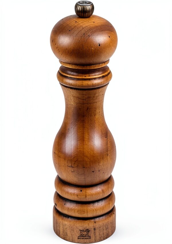 Peugeot Paris Classic Antique Salt Mill Natural Beech Wood 22cm-0