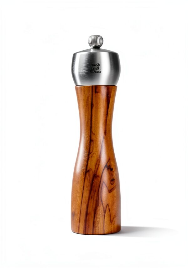Peugeot Salt Mill Fidji Manual Olive Wood 6 Inch Adjustable Grinder-2