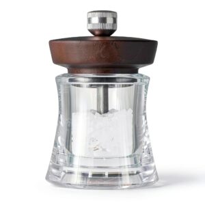 Cole & Mason Acrylic Salt Mill – Grinder with Adjustable Grind – 3.75"-0