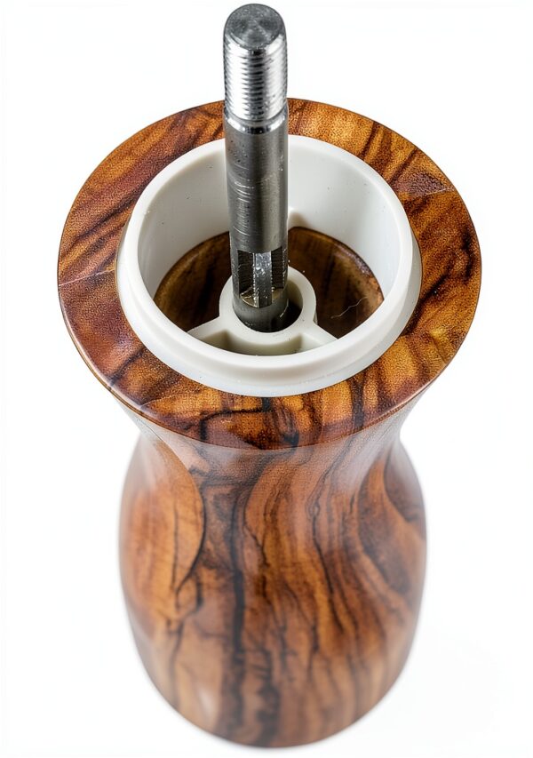 Peugeot Salt Mill Fidji Manual Olive Wood 6 Inch Adjustable Grinder-4