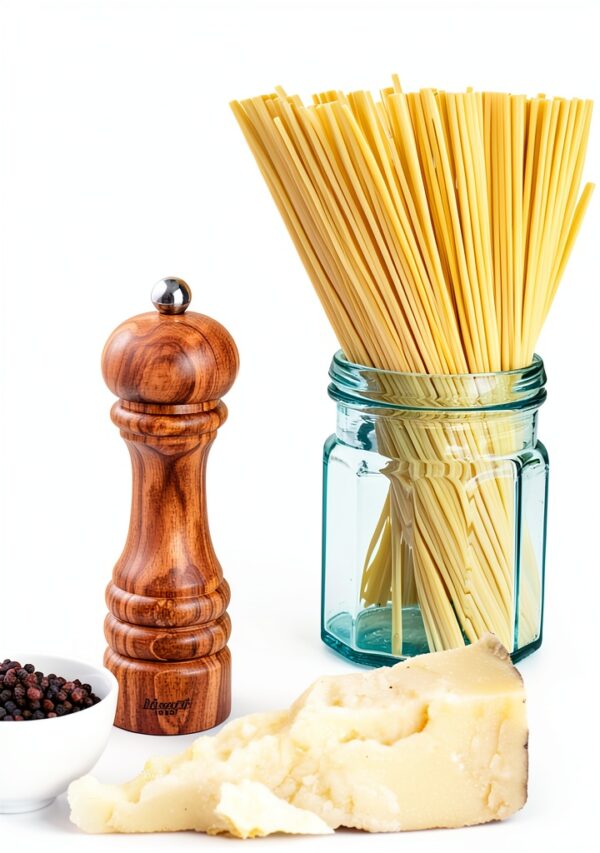 Olive Wood Salt Mill 6.5 Inch Imperia by Bisetti Ceramic Grinder-1