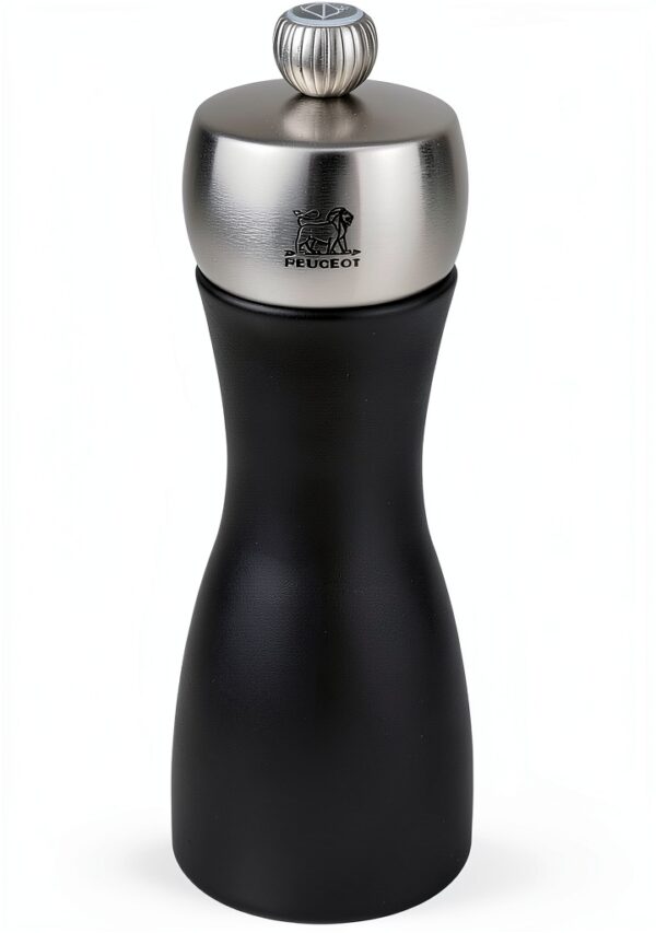 Peugeot Fidji Salt Mill – Adjustable Grinder – Matte Black 6‑Inch-0