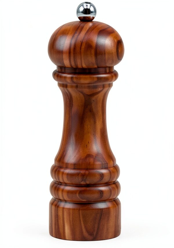 Olive Wood Salt Mill 6.5 Inch Imperia by Bisetti Ceramic Grinder-0