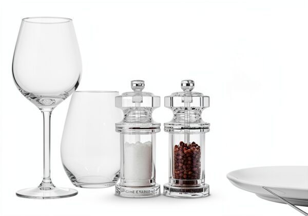 Cole & Mason 605 Refillable Spice Mill Clear Acrylic Salt Grinder 5.5-8
