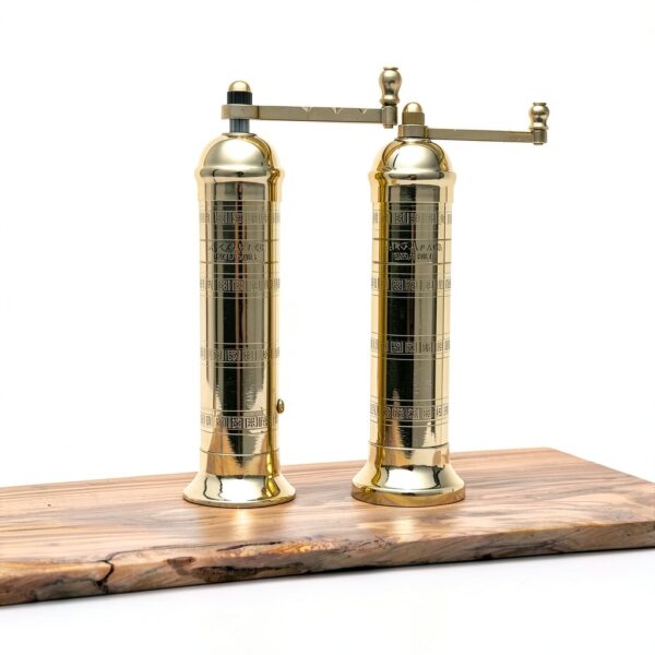 Greek Salt Mill 9-Inch Brass Original by Alexander Home-2