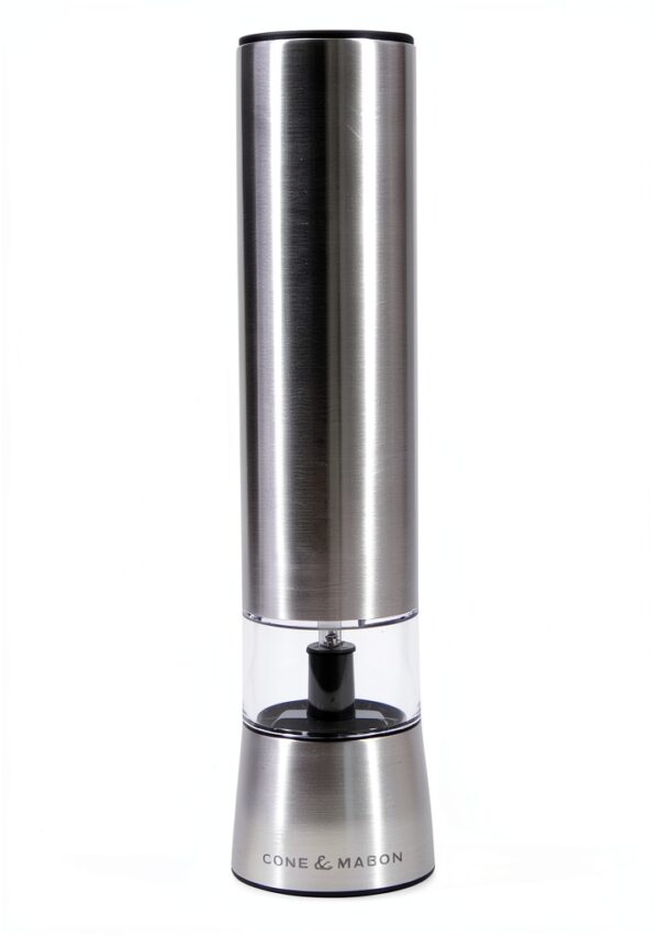 Cole and Mason Electric Salt Mill Stainless Steel Heart Shaped Grinder-5