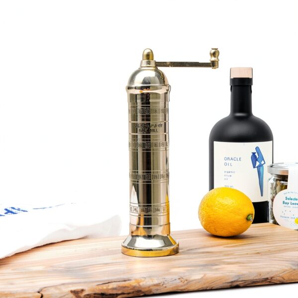 Original European Mill Brass 8-Inch Salt Grinder by Alexander Home-1