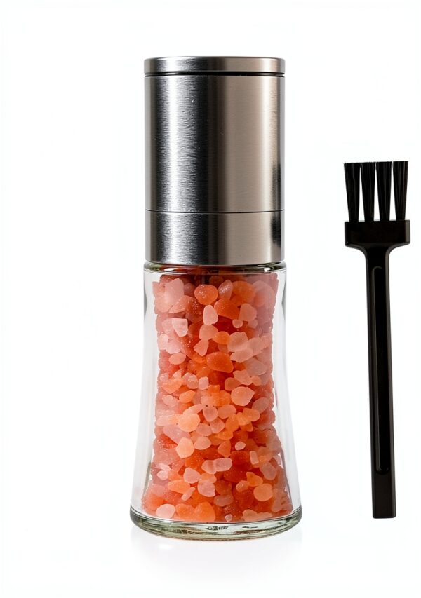 Stainless Steel Salt Pepper Grinder Bunchtou 2oz Mill-0