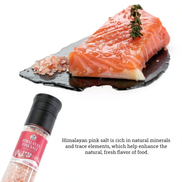 52USA Himalayan Pink Salt Grinder Set, 13.4oz (380g) Coarse Salt, Refillable Grinder Shakers with Adjustable Coarseness-8