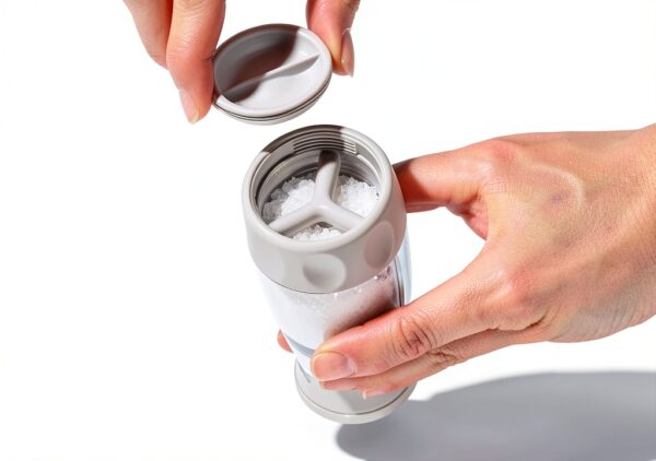 Salt Grinder OXO Good Grips Contoured Gray Ceramic – One Size-4