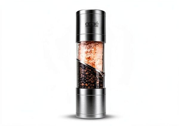 Salt and Pepper Grinder Eparé 2-in-1 Stainless Steel Refillable Combo-5