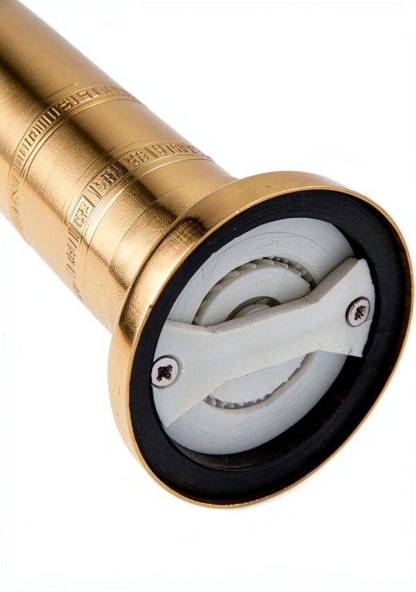 Greek Salt Mill 8 Inch Tall Brass - Alexander Home Manual Grinder-2