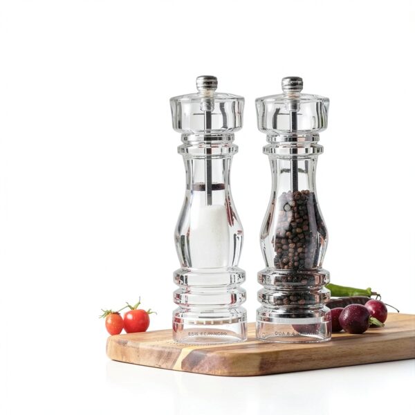 Cole & Mason London Refillable Spice Mill – Acrylic 8" Salt Grinder-2