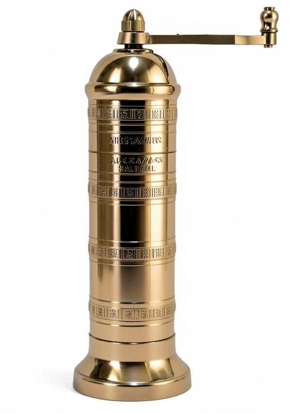 Original European Mill Brass 8-Inch Salt Grinder by Alexander Home-6
