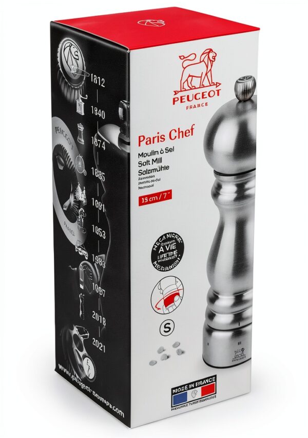 Peugeot Paris Chef uSelect Salt Mill Stainless Steel 8-3/4 Inch-5