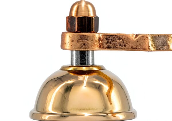 Greek Salt Mill 8 Inch Tall Brass - Alexander Home Manual Grinder-4