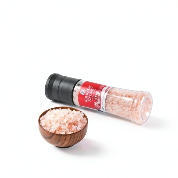 52USA Himalayan Pink Salt Grinder Set, 13.4oz (380g) Coarse Salt, Refillable Grinder Shakers with Adjustable Coarseness-6