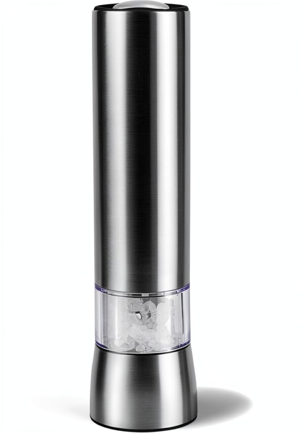 Cole and Mason Electric Salt Mill Stainless Steel Heart Shaped Grinder-0