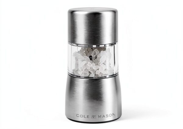 Cole and Mason Electric Salt Mill Stainless Steel Heart Shaped Grinder-3